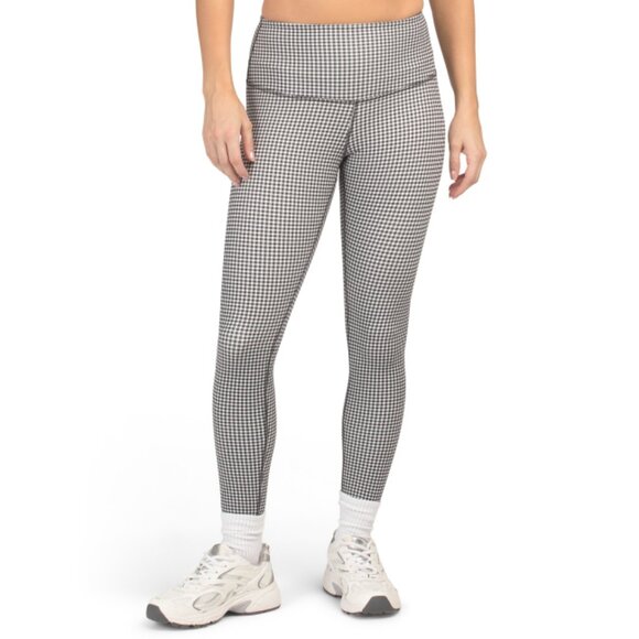 RHONE Pants - RHONE Black Gingham Revive Leggings